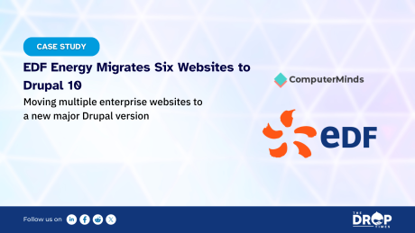 Poster for EDF Energy Drupal Version Migration