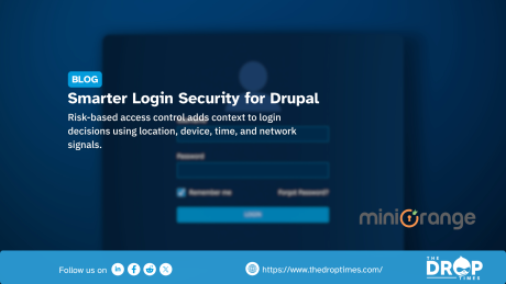 Poster for the article 'Drupal Risk-Based Access Control Blog Outlines Context-Aware Login Checks'