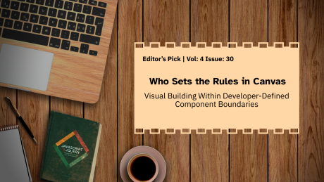Wide TDT newsletter home image with a centred title block over a collaborative workspace. Title: “Who Sets the Rules in Canvas.” Deck: “Drupal CMS 2.0 gives editors visual control while developers define reusable components, safe choices, and the boundaries around them.”