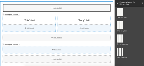 Screenshot of Layout Builder