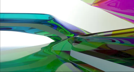 Glassy Abstract Art
