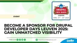 Become a Sponsor for Drupal Developer Days Leuven 2025: Gain Unmatched Visibility
