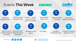 Drupal Events for the Week: Dec 9 - Dec 15, 2024