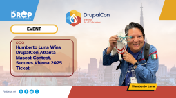 Humberto Luna Wins DrupalCon Atlanta Mascot Contest, Secures Vienna 2025 Ticket