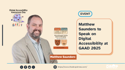 Matthew Saunders to Speak on Digital Accessibility at GAAD 2025
