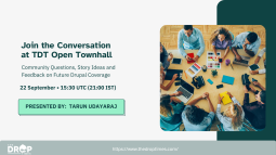 TDT September Open Townhall Scheduled for 22 September 2026