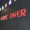A pacman screen showing game over message