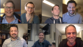 Sreenshot of an online meeting of the board of directors of the Drupal Netherlands Foundation.