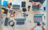 People working with laptops