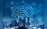 SEO in the background of skyscrapers