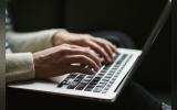 a person working in computer