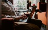 a person working in computer