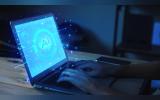 person using laptop using artificial intelligence