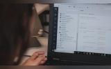 a person working in computer
