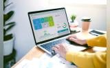 businesspeople working in finance and accounting analyze financi