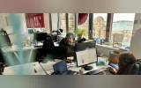 people working in computer