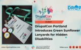 DrupalCon Portland Introduces Green Sunflower Lanyards for Hidden Disabilities