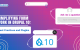 SIMPLIFYING FORM WORK IN DRUPAL 10: BEST PRACTICES AND PLUGINS