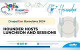 Hounder Hosts Luncheon and Sessions at DrupalCon Barcelona 2024
