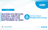 Waterloo Region Drupal Meetup Scheduled for September 19, 2024