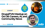 DrupalTVM Meetup on Oct 26 Careers, AI, and Community News