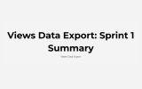 Views Data Export