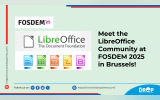 Meet the LibreOffice Community at FOSDEM 2025 in Brussels!