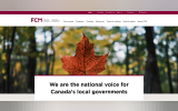 The FCM (Federation of Canadian Municipalities) website homepage features in our list