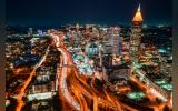 Downtown Atlanta at night
