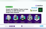 Drupal and CKEditor Teams to Host Webinar on CMS Recipes and Plugin Pack Features