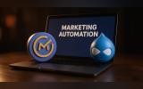Marketing Automation on laptop screen