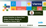 Artem Dmitriiev to Demo Field Widget Actions Module at DrupalCon Vienna 2025