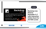 Backdrop Live Returns November 6–7 with Interactive Online Event for All Skill Levels
