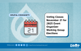 Voting Closes November 21 for 2025 Event Organizer Working Group Elections