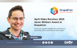 April Sides Receives 2026 Aaron Winborn Award at DrupalCon