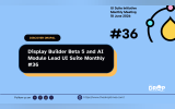 Display Builder Beta 5 and AI Module Lead UI Suite Monthly #36