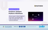 A horizontal The DropTimes hero image with a restrained platform-infrastructure layout, using Pantheon-themed accents, workflow lines, deployment icons, and search or automation motifs. Title text reads: “Pantheon Updates Platform Workflows”. Deck text reads: “Next.js support, GitHub integration, Solr 9 beta, and scheduled jobs affect decoupled builds, search, and site automation.”