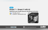 Poster for Drupal 7 to 11 Migration with Claude 