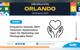 DrupalCon Orlando 2027 Volunteer Applications Open for Marketing and Photography Roles