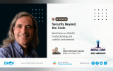 Hero image for an archive interview with Benji Fisher, with his profile positioned to one side. The title reads “Security Beyond the Code,” with a deck on OWASP, Drupal planning, and usability fundamentals.