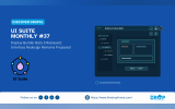 Hero image for UI Suite Monthly #37. Title: “UI SUITE MONTHLY #37.” Deck: “Display Builder Beta 5 Released; Interface Redesign Remains Proposed.”