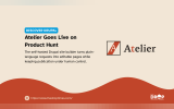 Beige Discover Drupal graphic featuring the Atelier logo. Text reads "DISCOVER DRUPAL". "Atelier Goes Live on Product Hunt". "The self hosted Drupal site builder turns plain language requests into editable pages while keeping publication under human control". "Atelier". "https www thedroptimes com". "THE DROP TIMES".