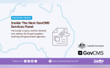 GovCMS services graphic with Australian Government and GovCMS branding beside a large calendar illustration. Text reads "DISCOVER DRUPAL. What Comes Next For GovCMS Services. A new services panel is being procured, but the bigger story is what the timing could mean for Drupal agencies and public sector teams. Australian Government. GovCMS. Read more at thedroptimes.com