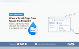 Drupal graphic showing an llms.txt file and browser interface to explain an endpoint edge case and its fix. Text reads "DISCOVER DRUPAL. When a Small Edge Case Breaks the Endpoint. Version 1.1.1 closes a Views token path that could return an unexpected error page. llms.txt. /llms.txt. /robots.txt. /sitemap.xml. # LLMs.txt. # AI friendly site information. Allow /docs/. Allow /blog/. Disallow /admin/. Sitemaps /sitemap.xml. Follow us on. https www.thedroptimes.com