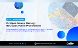 Hero image for The Drop Times. Title: “EU Open Source Strategy Reshapes Public Procurement.” Deck: “The strategy links public-sector software buying to security, supplier choice, maintenance funding and long-term stewardship.”