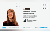 Hero graphic for The DropTimes interview, featuring a smiling interview subject beside the headline “Govern the Context, Not the Outcome” and a summary about controlling AI context without controlling model output.