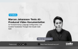 Vertical TDT card about an AI-produced Drupal tutorial workflow. Title: “Human Approval Gates AI Tutorial Production.” Deck: “Marcus Johansson’s Claude Code skill researches Drupal modules, drafts storyboards, and records narrated demonstrations after human approval.”