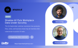 Blue amazee.ai event graphic with portraits of Martin Schlögl and Thomas Schröpfer. Text reads "EVENT". "Shadow AI Puts Workplace Data Under Scrutiny". "The 16 September webinar examines how prompts files code and business data may be handled after submission to public AI tools". "16 September 2026". "15.00 CEST". "Martin Schlögl". "Thomas Schröpfer". "amazee.ai". "THE DROP TIMES".