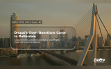 Rotterdam skyline and Erasmus Bridge at sunset with the text “Editor’s Pick. Vol. 4 Issue 40.” “Drupal’s Open Questions Come to Rotterdam.” “AI governance. adoption and digital sovereignty move into practical debate.”