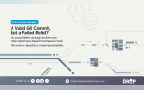 The Drop Times graphic titled "A Valid Git Commit, but a Failed Build?" Explains how unavailable package archives can interrupt Drupal deployments despite accessible source repositories, illustrated with broken digital connections.